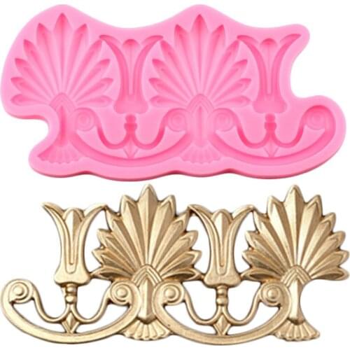 Relief Silicone Mold European Baroque Cake Border Fondant Cake Decorating Tools Polymer Clay Candy Molds Chocolate Making Moulds