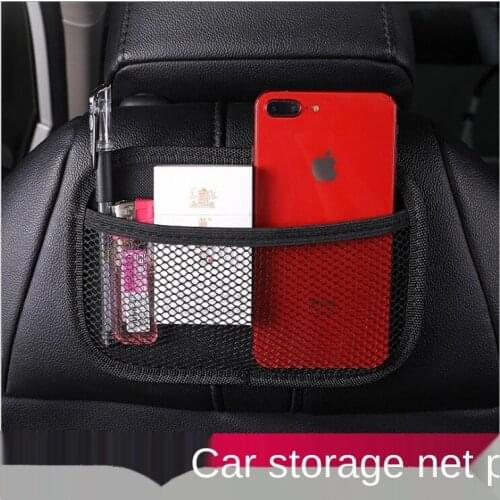 Oxford Fabric Car Storage Net Bag Automotive Pocket Stowing Tidying Card Storage Multi-use Car Seat Back Organizer Accessories