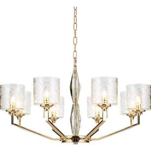Postmodern LED chandelier Nordic Crystal lighting study dining living room luxury hanging lamp bedroom home deco fixtures