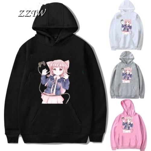 Manga Chiaki Nanami Danganronpa Hoodie Harajuku Hoodies Sweatshirt Print Harajuku Women Anime Long Sleeve tracksuit