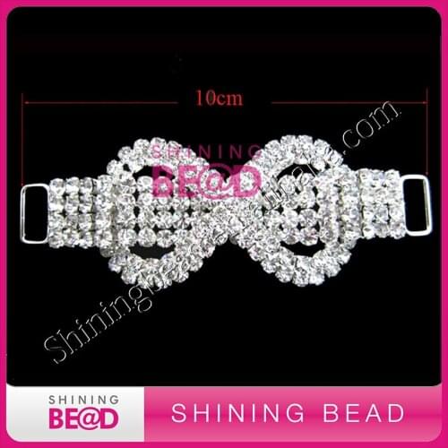 High quality clear rhinetone connector for bikini,free shipping,hot sale rhinestone headband connector