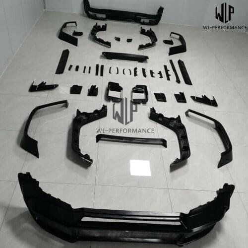 W463 FRP unpainted Car Body Kit Front Bumper Rear Bumper Wheel Eyebrows For Mercedes-Benz G Class W463 Wide Body