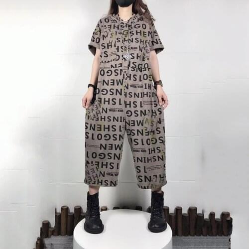 Womens Cartoon Jumpsuits 2021 Summer Women Fashionable Jumpsuits Female Hooded Jumpsuits Female Casual Plus Size Bodysuit