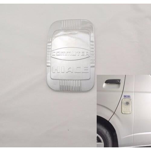 1pcs ABS Chrome Car Styling Auto Oil Fuel Tank Cover Cap car Sticker For Toyota commuter hiace 2008-2016