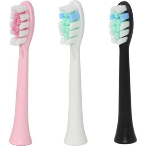 1PC Simply Clean Replacement Toothbrush Heads Electric Toothbrush Soft Bristles Brush Head, White, Black, Pink