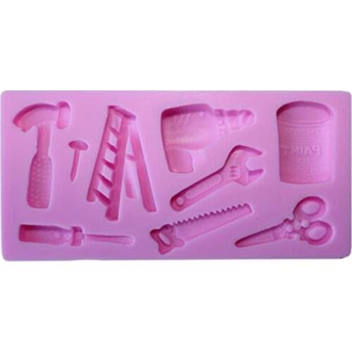 1Pcs Silicon Fondant Molds DIY Baking Tools Random Color Reusable Cake Decorating Multi Purpose Kitchen Supplies