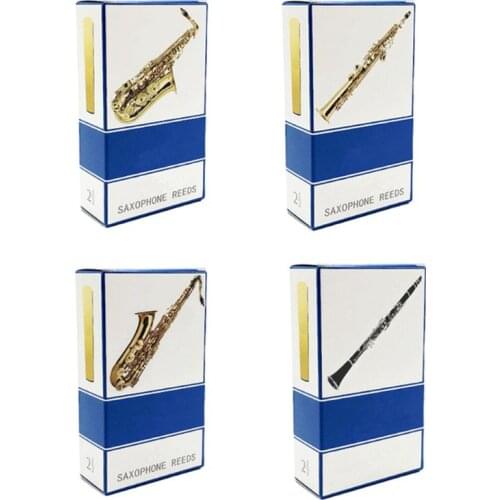 10pcs/set Alto/Soprano/Tenor Saxophone Reeds Strength 2.5 Bb Clarinet Reed Drop Shipping