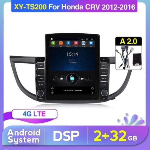 4G LTE For Honda CRV CR-V 4 RM RE 2011 2012 2013 2014 2015 2016 Car Radio Multimedia Video Player Navigation GPS Android System