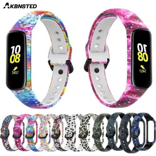 AKBNSTED Wrist Band For Samsung Galaxy Fit 2 SM-R220 Smart Strap Watchbands Silicone Bracelet Accessorios For Galaxy Fit2 Correa