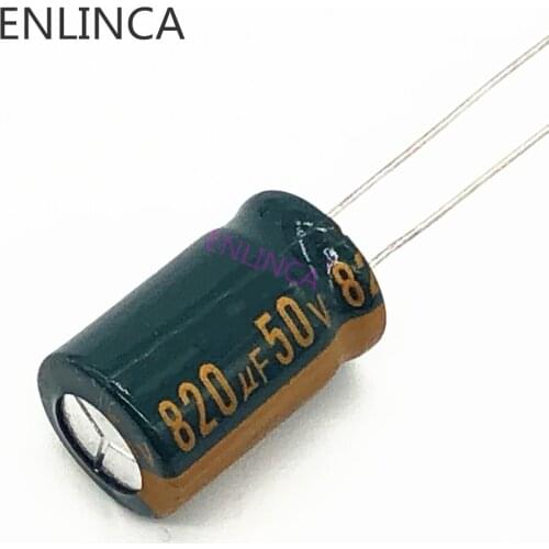 20pcs/lot T30 high frequency low impedance 50V 820UF aluminum electrolytic capacitor size 13*20 820UF 50V 20