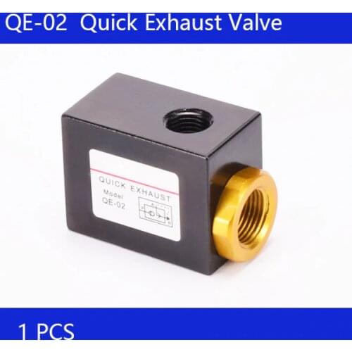 Free Shipping 1Pcs QE-02 QE-03 QE-04 Pneumatic 1/4" BSPT Quick Exhaust Valve Aluminum alloy