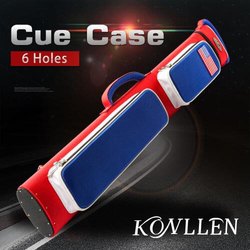 Konllen 6 Holes Billiard Case optimum fabric Case Handmade 5.5*12.5*88cm Oval Embroidery Bag fashion Billiard Accessories