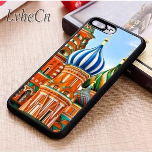 LvheCn St Basils Cathedral Russia phone Case cover For iPhone 5 6 6s 7 8 plus X XR XS max 11 12 Pro Samsung Galaxy S8 S9 S10