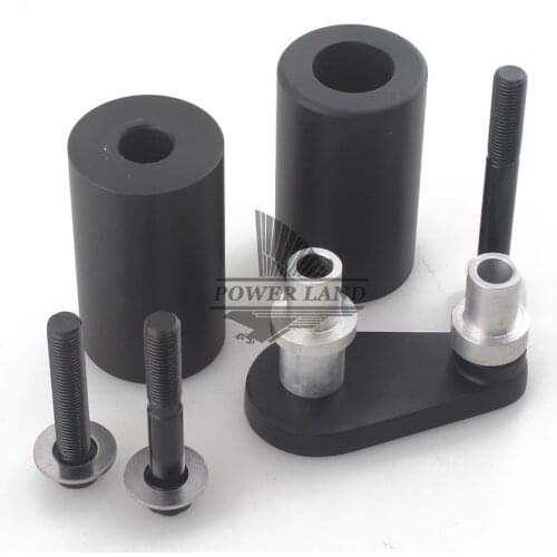 1set Black/Carbon Fibre Motorcycle Falling Protector Part Delrin Frame Slider Anti Crash Cap for Yamaha YZF-R6 YZF-R6S 03-09