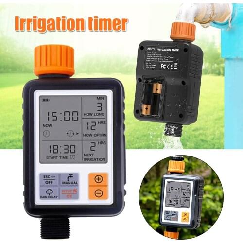 3 Inch Digital Irrigation Timer Large Screen Water Irrigation Timer IPX5 for Garden Lawn Hose Faucet