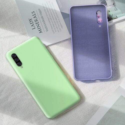 For Samsung Galaxy A50 A30 A10 A20 A40 A70 S8 S9 S10 Plus S10E Case Soft Liquid Silicone Skin back cover for samsung m10 m20 m30
