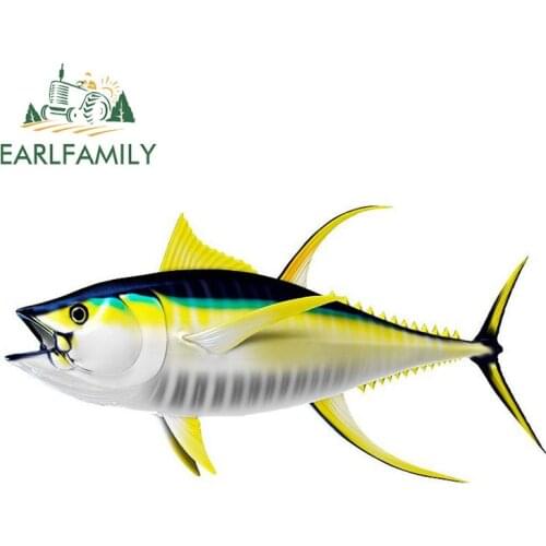 EARLFAMILY 15cm x 7.6cm Tunas Decal 3D Car Styling Car Stickers Vinyl Graphic Decor Window Bumper DIY Waterproof Car Body Decal