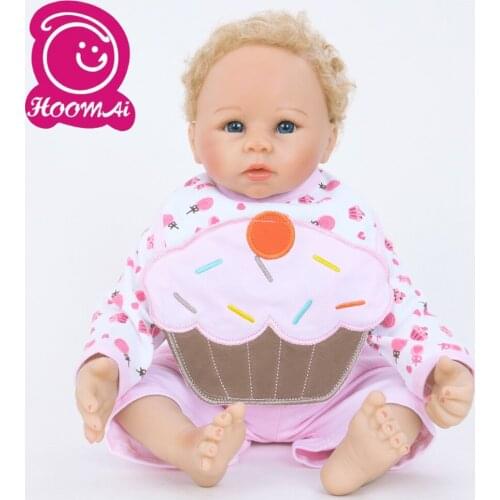 Exclusive Bebe Reborn Doll Fashion Soft Silicone Cotton Body Realistic Baby Toy 18 Inch Cute Doll For Kids Christmas Gifts 45CM