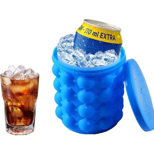 Ice Cube Mold Tray Portable Large Silicone Ice Bucket Ice Cube Maker Wine Freezer Beer Cabinet Kitchen Tool Whiskey Frozen