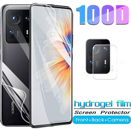 3in1 front back hydrogel for Xiaomi mix 4 xiomi xiaomix4 mi x 4 mi x4 xaomi x4 6.67 inch camera lens glass protector film cover