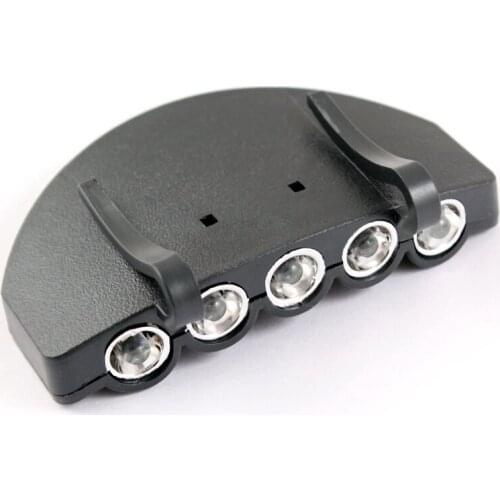 5 LED Light Under the Brim Cap Hat Headlamp Light for Hunting Fishing Hiking