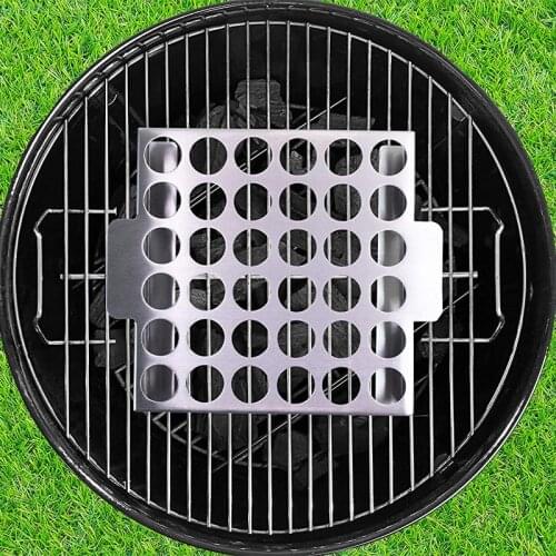 36-hole Chili Grill Grilled Chicken Legs BBQ Tools Non-Stick Chili Pepper Grill Rack Outdoor Picnic Place BBQ Utensils Kitchen