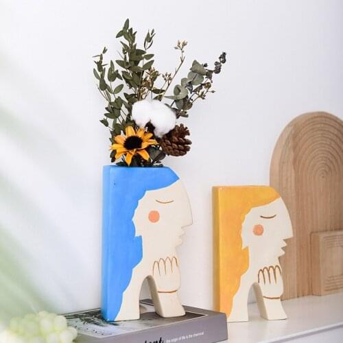 Ceramic Boreal Europe style The vase The sitting room place Flower arranging creative home decor nordic decoration home gift