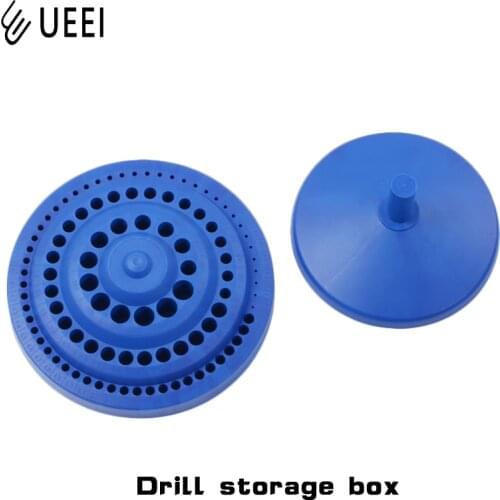 CNC machining center drill bit storage box 100 hole drill bit storage tray drill bit hard s plastic finishing rack
