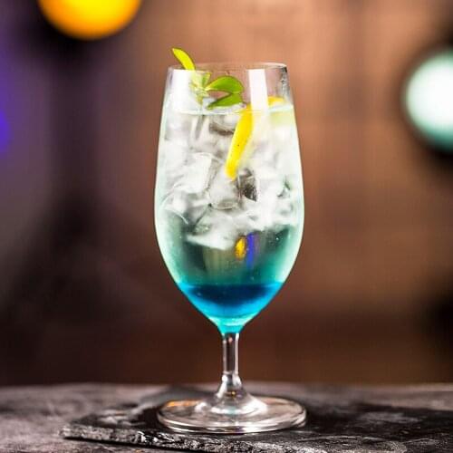 Low-profile ultra-thin lead-free crystal cocktail glass with high face value Nordic craft beer glass cold drink juice cup