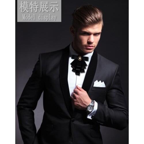 New Free Shipping fashion male MENS The groom wedding groomsman tie bow tie collar multi dress business marriage Headdress