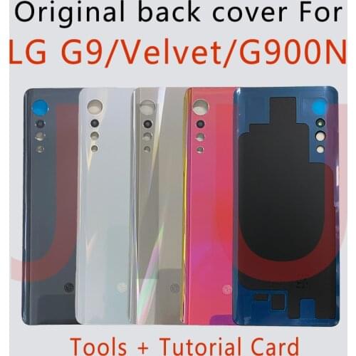 Original For LG Velvet 5G G9 G900N LM-G900N New Glass Battery Cover Rear Housing Back Case With Adhesive
