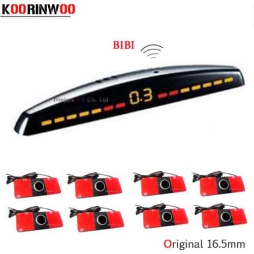 Koorinwoo LCD Screen Car parking sensor 8 Front / back Radars Monitor Automobiles Parktronic Sensors Parking Assist Detector