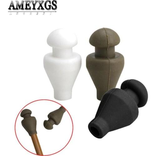 50pcs Rubber Arrowhead Safety Broadhead For 6.0mm Arrow Shaft Soft Blunt Target Tips For Shooting Practice Archery Game