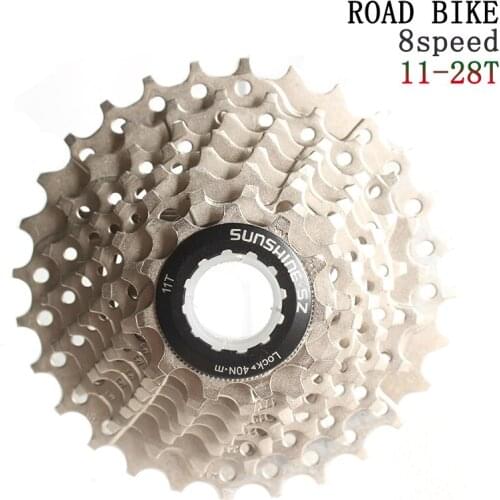SUNSHINE-SZ Cassette 11-28 T Freewheel Bicycle Parts 8s 16S 8Speed Flywheel for Road Bike