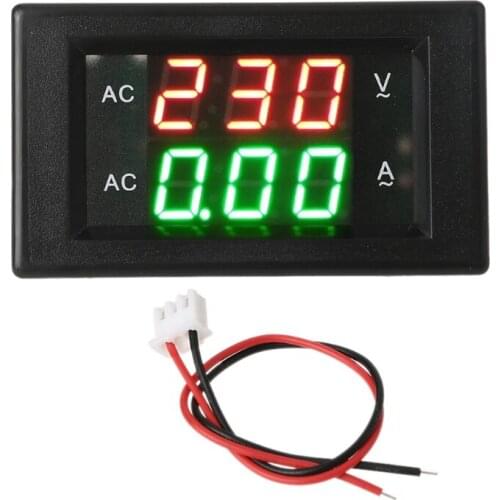 LED Ampere Voltmeter Digital Display AC 500V/50A Digital Voltmeter Current Meter Tester Power Unit Ampere Meter