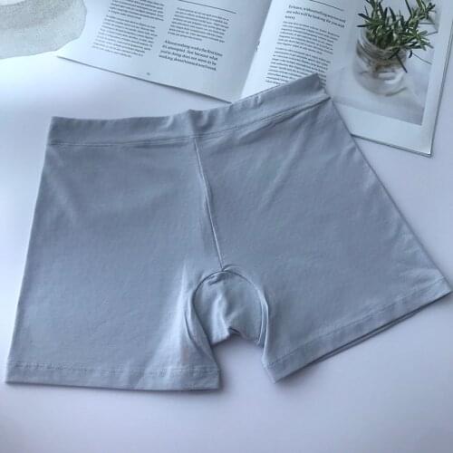 New Style Comfortable Underwear Large Size Ladies RC Cotton Spandex Breathable Solid Color Mid-Waist Boxer Briefs Elastic 67070