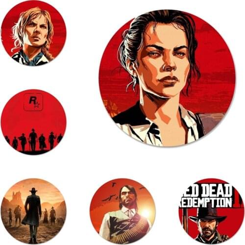 Video Games Red Dead Redemption Icons Pins Badge Decoration Brooches Metal Badges For Clothes Backpack Decoration