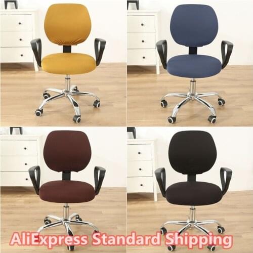 1Set Computer Chair Cover Elastic Spandex PC Chair Cover Study Room Game Office Armchair Covers Protector Home Seat Slipcovers