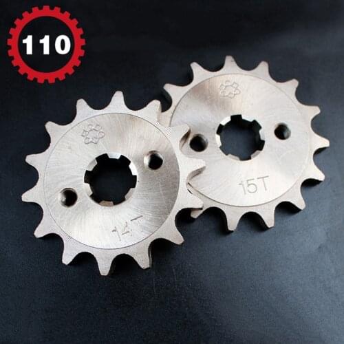 1Pcs Nickel Alloy Steel 420 428 15T 16T Tooth Sprocket for Loncin110 QS110 GT125 WH125 Dirt Pit Bike Moped Scooter Motorcycle