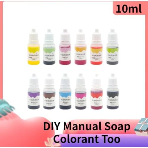 10ml Handmade Soap Dye Pigments Safe and Non-toxic Base Color Liquid Pigment DIY Manual Soap Colorant Tool Kit