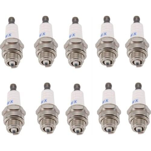 10Pcs Mini Lawn Mower Spark-Plug L7Tc Br2Lm For Briggs Stratton Motors 55Mmx22Mm