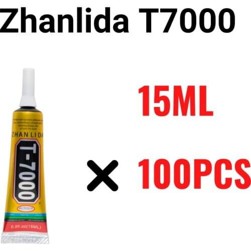 100PCS Pack Zhanlida T7000 15ML Black Contact Adhesive LCD Display Frame Mobile Phone Screen Bonding Glass Repair Glue
