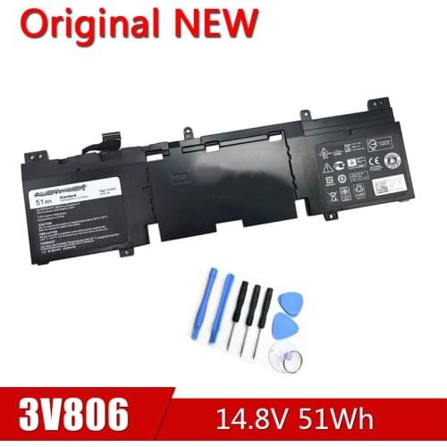3V806 NEW Original Laptop Battery For Dell Alienware 13 R2 Series ALW13ED-2708 2608 2808 1508 1608 N1WM4 62N2T 2P9KD 14.8V 51Wh