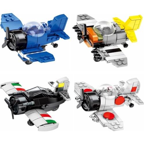 426Pcs Creative Educational Building Blocks Toys For Kids Boys 6Years DIY Birthday Present 4Type Plane Fighter Aircraft Models