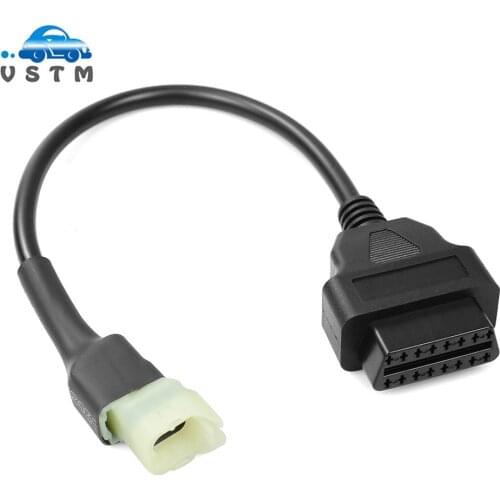 4pin for Hon-da For Motorcycle Motobike OBD2 Connector 4Pin to OBD 16Pin Moto OBD OBD2 Extension cable