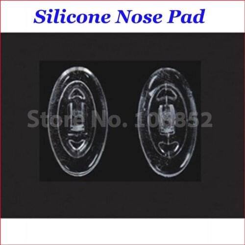 500pieces=250pairs Free Shipping Oval Silicone nose pads size 11mm 12mm 13mm 15mm 16mm screw In Push In