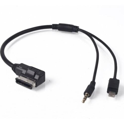 Car Styling AMI MDI MMI 3.5mm AUX Cable Interface Adaptor for vw Golf MK5 MK6 Passat B6 For Skoda Superb Octavia For Seat