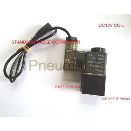 Free Shipping NPT1/8'' New CO2 magnetic valve CO2 Solenoid Valve for Carbon Dioxide Controller DC12V