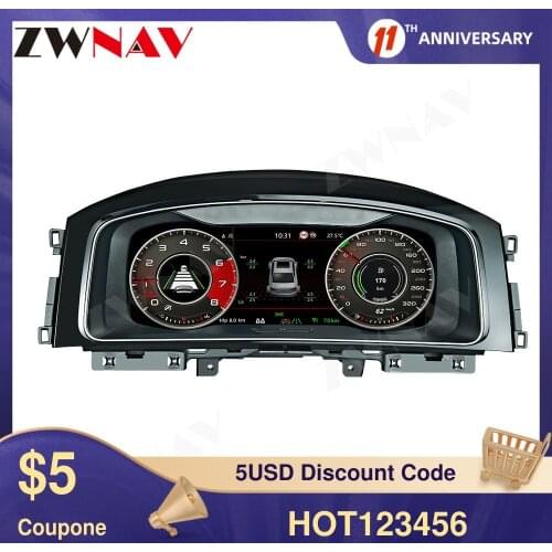 Digital Meter Screen For VW B8 PASSAT CC golf GTI Variant Car LED Instrument Panel Replacement Dashboard Entertainment Head Unit