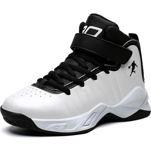 Kids Sneakers Brand Boys Basketball Shoes Leather Non-slip Girls Children Sport Shoes Rubber Child Boy Girl Trainer Basket Boots